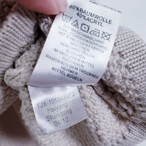 CC. BATES Dress Light Brown Beige Khaki Knitted Short sleeves Baby Girl 1T - 2T - Picture 7 of 10